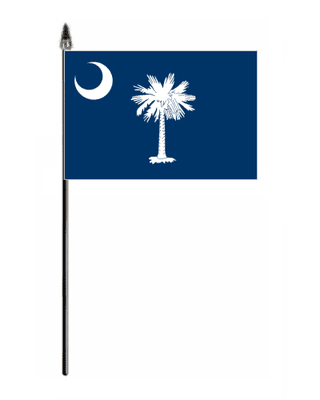 South Carolina Hand Flag - Small.