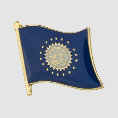South Dakota US State Flag Enamel Pin Badge - small