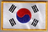 South Korea Embroidered Flag Patch, style 08.