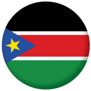 South Sudan Country Flag 25mm Flat Back