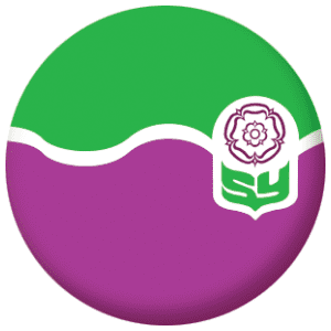 South Yorkshire County Flag 25mm Pin Button Badge