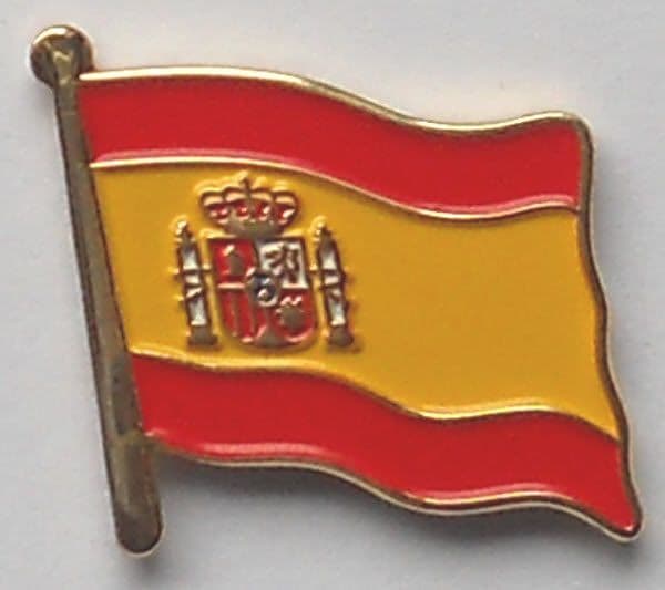 Spain Country Flag Enamel Pin Badge