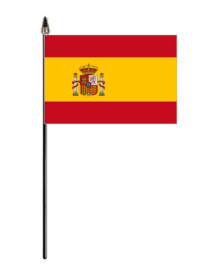 Spain Country Hand Flag - Small.