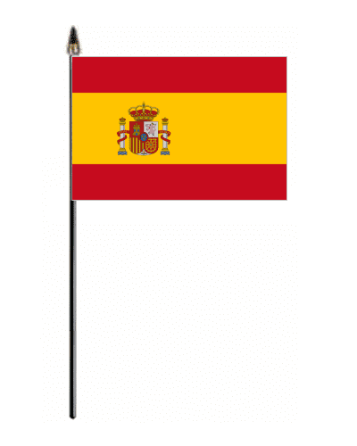 Spain Country Hand Flag - Small.
