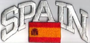 Spain Embroidered Flag Patch, style 03.
