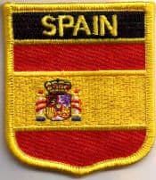 Spain Embroidered Flag Patch, style 07.