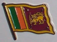 Sri Lanka Country Flag Enamel Pin Badge