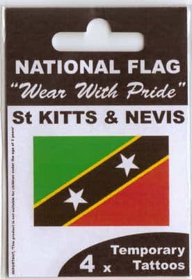St. Kitts and Nevis Country Flag Tattoos.