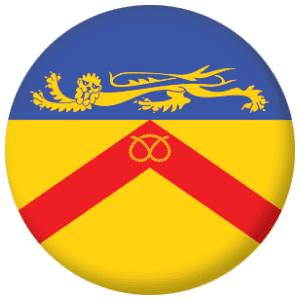 Staffordshire Old County Council Flag 25mm Pin Button Badge