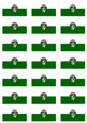 Styria Flag Stickers - 21 per sheet