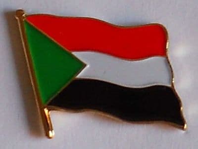 Sudan Country Flag Enamel Pin Badge