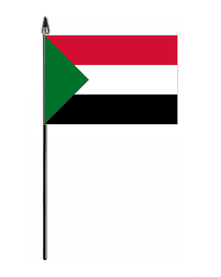 Sudan Country Hand Flag - Small.