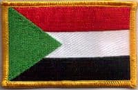 Sudan Embroidered Flag Patch, style 08.