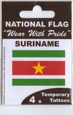 Surinam Country Flag Tattoos.