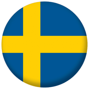 Sweden Country Flag 25mm Pin Button Badge
