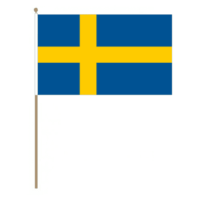 Sweden Country Hand Flag - Large.