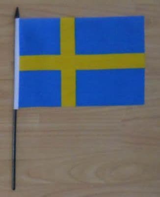 Sweden Country Hand Flag - Medium.