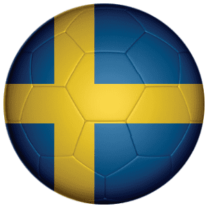 Sweden Football Flag 25mm Button Badge