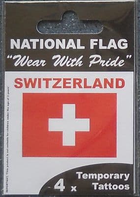 Switzerland Country Flag Tattoos.