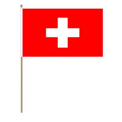 Switzerland Country Hand Flag - Large.