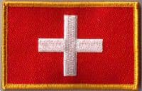 Switzerland Embroidered Flag Patch, style 08.