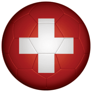 Switzerland Football Flag 58mm Fridge Magnet
