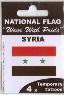 Syria Country Flag Tattoos.