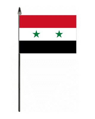 Syria Country Hand Flag - Small.