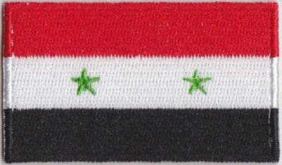 Syria Embroidered Flag Patch, style 04.