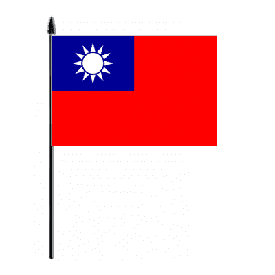 Taiwan Country Hand Flag - Medium.