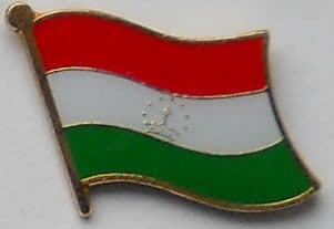 Tajikistan Country Flag Enamel Pin Badge