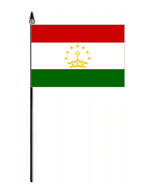 Tajikistan Country Hand Flag - Small.