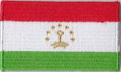 Tajikistan Embroidered Flag Patch, style 04