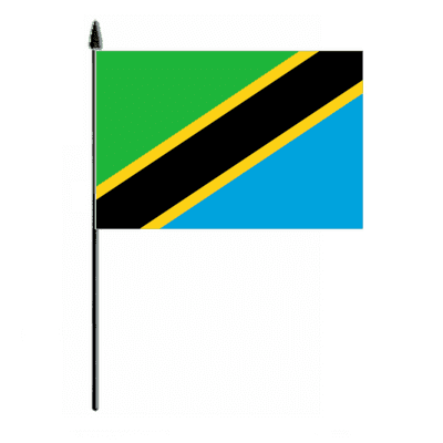 Tanzania Country Hand Flag - Medium.