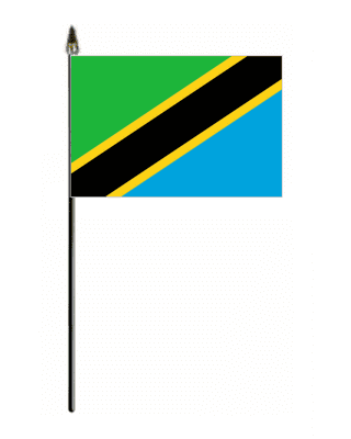 Tanzania Country Hand Flag - Small.