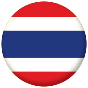Thailand Country Flag 58mm Mirror Keyring