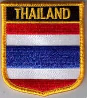 Thailand Embroidered Flag Patch, style 07.