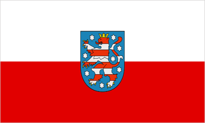 Thuringia Large State Flag 5' x 3' (15)