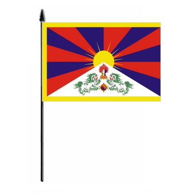 Tibet Country Hand Flag - Medium.