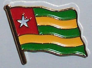 Togo Country Flag Enamel Pin Badge
