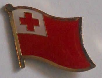 Tonga Country Flag Enamel Pin Badge