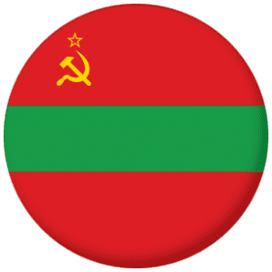 Transnistria State Flag 58mm Keyring