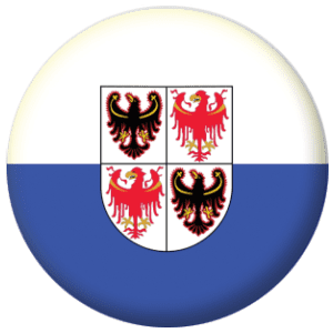 Trentino Flag 58mm Button Badge