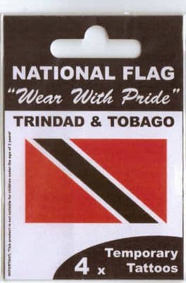 Trinidad and Tobago Country Flag Tattoos.