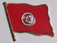 Tunisia Country Flag Enamel Pin Badge