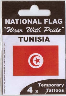 Tunisia Country Flag Tattoos.