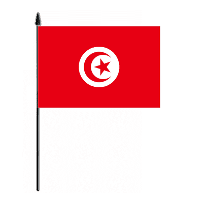 Tunisia Country Hand Flag - Medium.