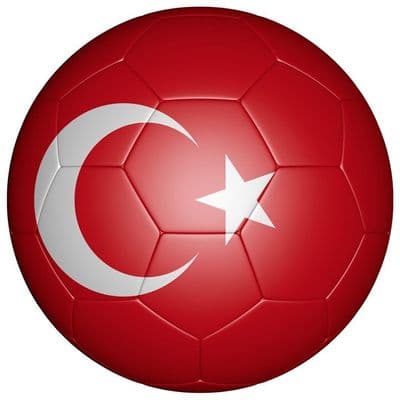 Turkey Football Flag 25mm Flat Back