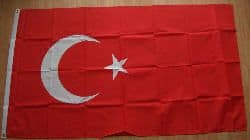 Turkey Large Country Flag - 3' x 2'.