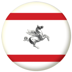 Tuscany Flag 58mm Button Badge